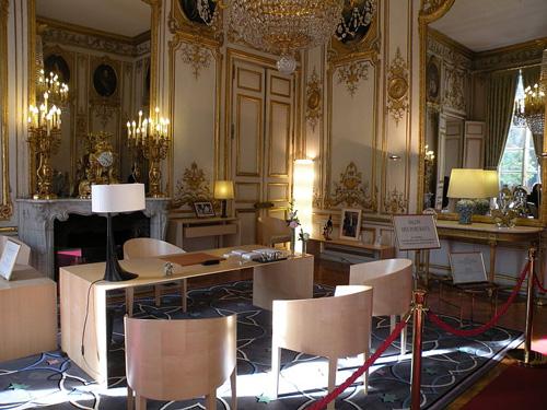 Le Salon des Portraits, le bureau de Nicolas Sarkozy 