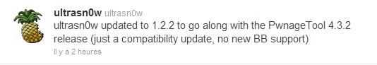 Ultrasn0w passe en version 1.2.2 pour un support iOS 4.3.2