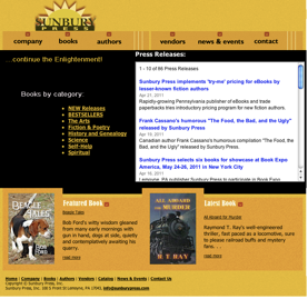 États-Unis - Sunbury Press instaure des prix bas pour les ebooks