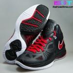 nike lebron 8 ps black red white new photos ist 01 150x150 Nike LeBron 8 P.S. Black/Sport Red/White  