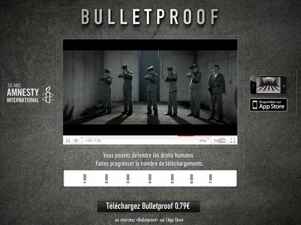 Amnesty International lance un jeu iPhone : Bulletproof