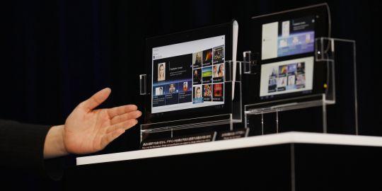Les deux nouveaux modèles de tablettes présentées par Sony.