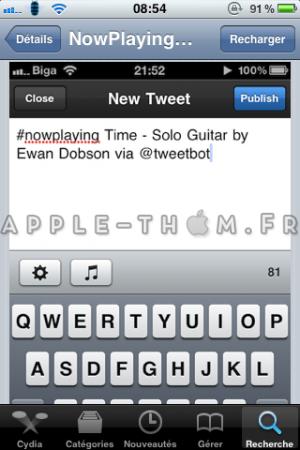 NowPlaying (TweetBot) & TwitPlaying (Twitter.app): ajoutez de la musique dans vos tweets