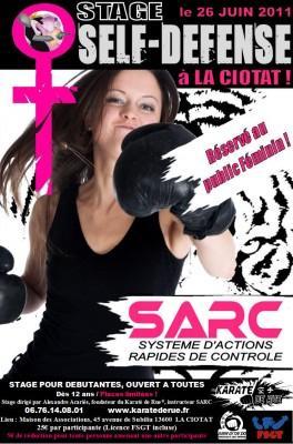 Buzz : Stage de SELF DEFENSE SARC réservé au public féminin !