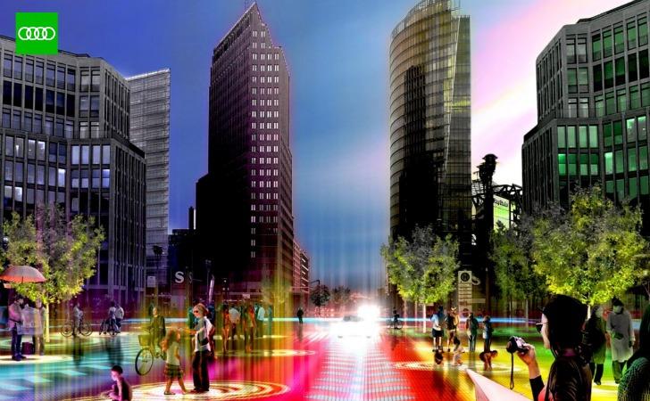 Une ville adaptée aux voitures électriques intelligentes par Bjark Ingels Group