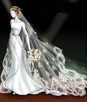Robe de mariée de Bella Swan d'après Stephenie Meyer