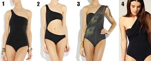 MAILLOT DE BAIN UNE PIÈCE NOIR   James Bond girl attitude