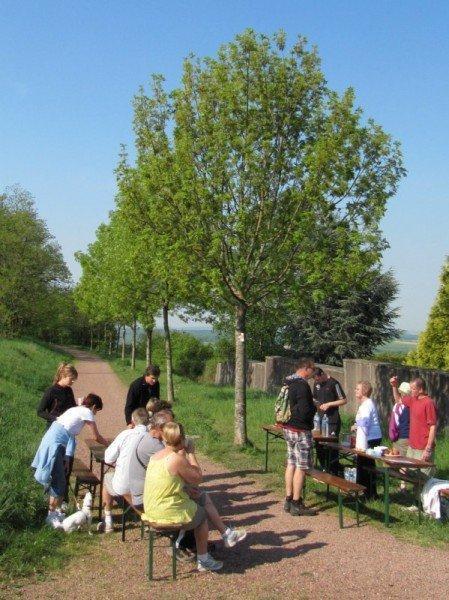 À Faulquemont, une marche sous le soleil ! Ravitaillement très sympathique Faulquemont