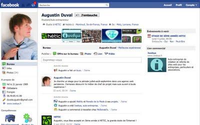 Le CV Facebook d'Augustin Duval