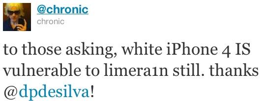 L’iPhone 4 Blanc est jailbreakable