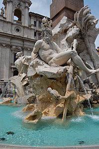 Rome Piazza Navona Fontaine des 4 fleuves