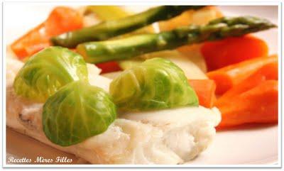 La recette Poisson blanc : Colin aux petits légumes nouveaux