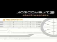 Écran titre du jeu vidéo Ace Combat 3: Electrosphere