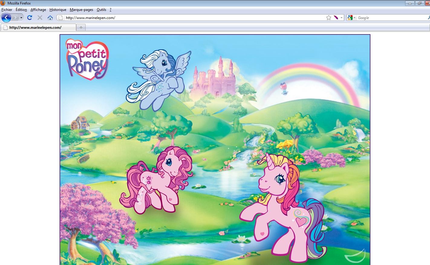 site web marine le pen pirate hacké