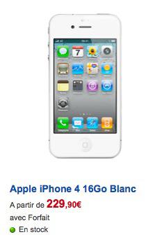 screen capture21 LiPhone 4 blanc en vente en France