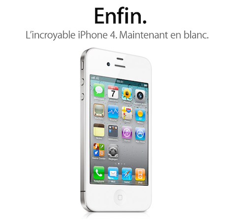 L’iPhone 4 blanc enfin disponible en France