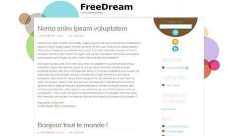 Free Dream HTML5 Wordpress Theme Top 10 HTML5 Thèmes pour Wordpress