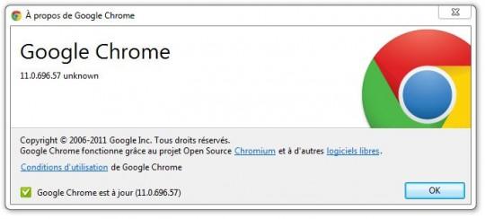 chrome 11 540x244 Google Chrome déjà en version 11