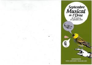 L’Europe en musiques avec le Septembre Musical de l’Orne