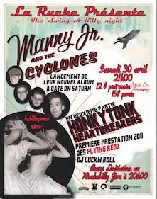 LA RUCHE: HONKY TONK HEARTBREAKERS + MANNY JR AND THE CYCLONES 