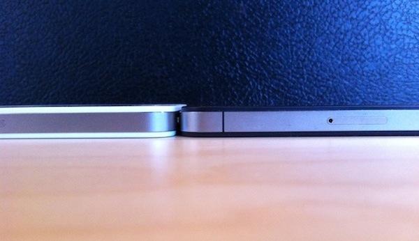 L’iPhone 4 Blanc est plus épais que le noir