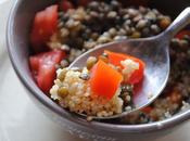 Salade lentilles quinoa