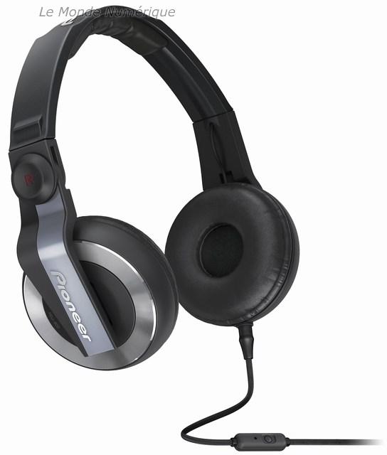 Casque pour DJ Pioneer HDJ-500T avec microphone intégré