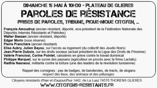 « Paroles de Résistance » au plateau des Glières, 14 et 15 mai 2011. (via Mes coups de coeur)