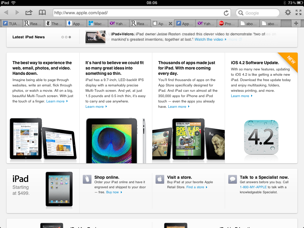 Terra Browser, l'autre navigateur sur iPad...