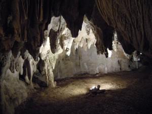 L'une des sept salles à l'intérieur de la grotte
