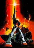 Gundam_wrecked Artwork du RX-78-2 Gundam à la fin de la bataille d'A Baoa Qu