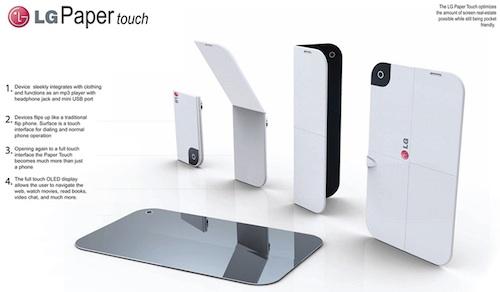 LG Paper Touch : une fois déplié, ce smatphone devient une tablette