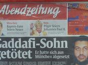 mort Seif Al-arab Khadafi fait quotidiens munichois matin