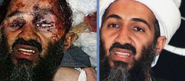 La photo du cadavre diffusée sur certaines chaînes d'information est en réalité un trucage à partir d'un des rares portraits de Ben Laden vivant ayant circulé. 