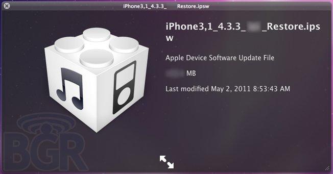 iOS 4.3.3 disponible d’ici à 2 semaines ?