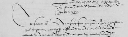 Extrait d'une lettre de Charles Quint adressée à François 1er en 1535