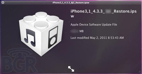 iOS 4 3 3 iOS 4.3.3 bientôt la mise à jour