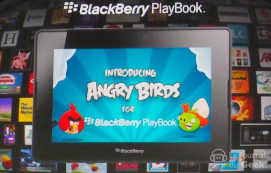 angry birds playbook live 01 Angry Birds aussi sur Playbook