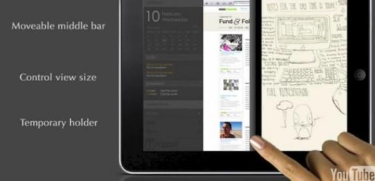 tapose ipad courier 540x261 Le concept de la Microsoft Courier ressuscité... sur iPad ?