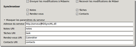 image thumb2 Evolution et synchronisation avec Mdaemon ( SyncML) sur Ubuntu 11.04