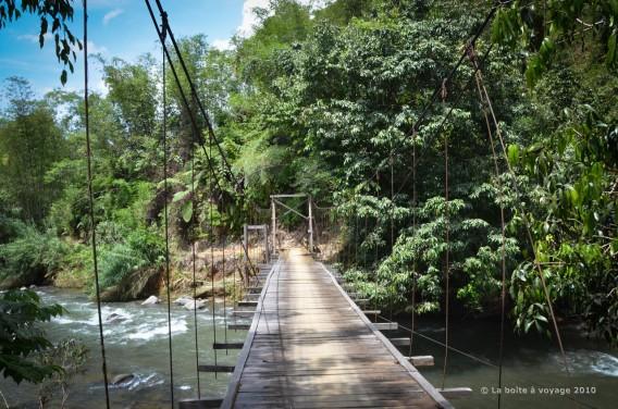 Encore un pont suspendu (Massif du Pegunungan Meratus, Kalimantan Sud, Indonésie)