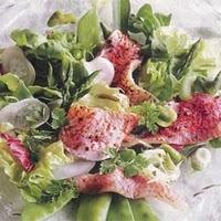 Salade croquante aux filets de rougets