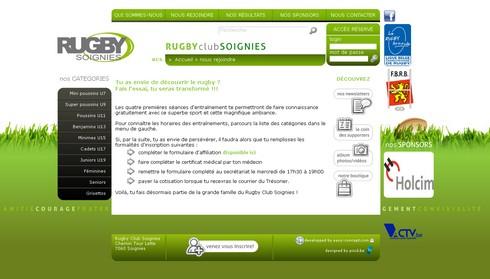 Mise en ligne du nouveau site Internet du Rugby Club Soignies