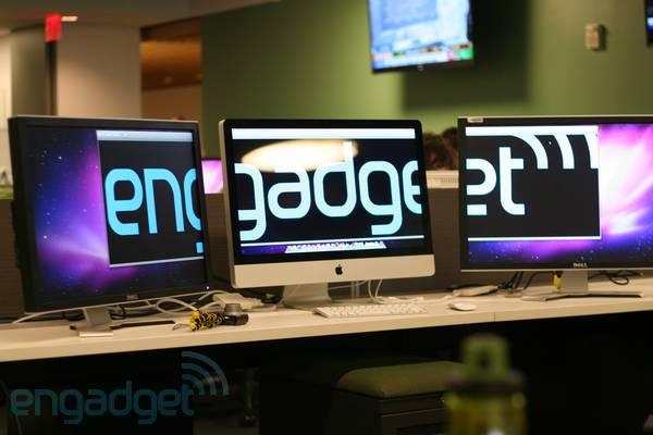 iMac mid 2011 dual external display setup by Engadget Nouvel iMac : 2 écrans supplémentaires