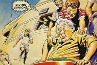 Case d'une planche intérieure du comics Dan Dare, Pilote du futur