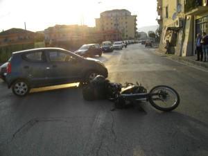 accident peu après Salerno (photo prise par la police)