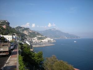 Le bord de mer vers Amalfi