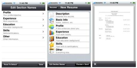 Une application pour créer votre CV sur Iphone et Ipad Créer son CV sur Iphone