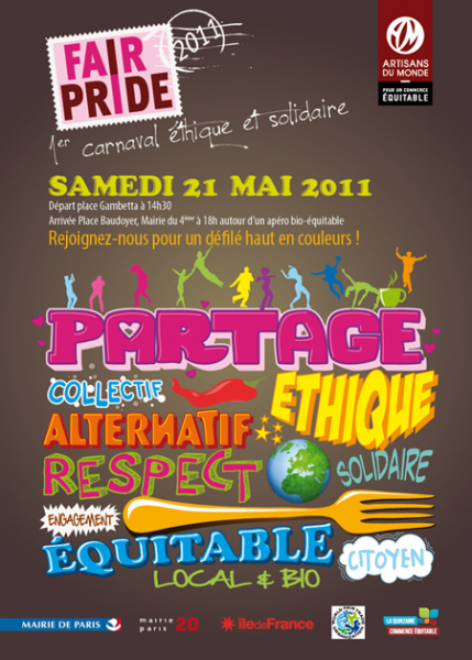 Le commerce équitable fera sa ‘FairPride’ le 21 Mai 2011