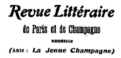 Enquête sur Les Tendances de la littérature. 1906.